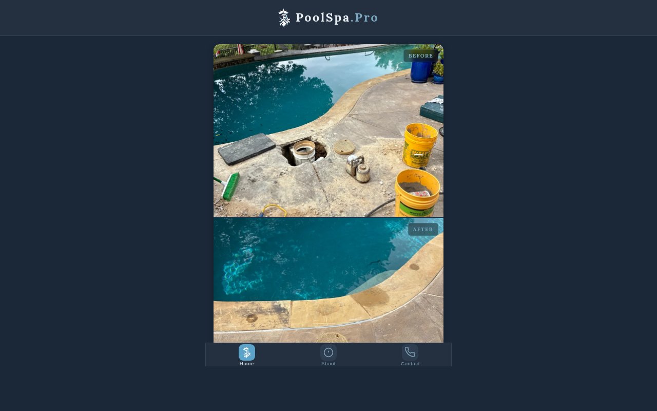 Poolseidon mobile-first web app
